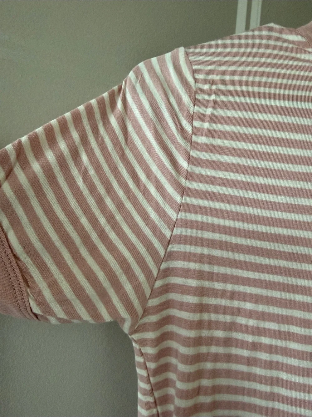 Mauve stripe top size small